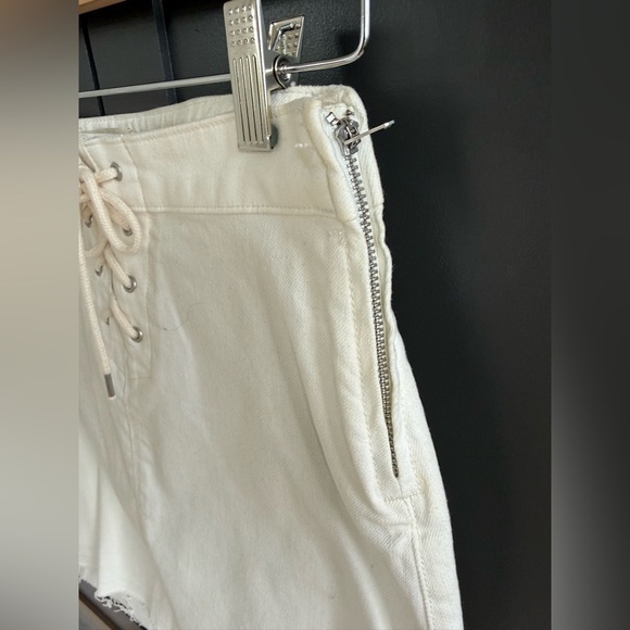 J. Crew White Denim Lace-Up Mini Skirt • 26 - Picture 4 of 7